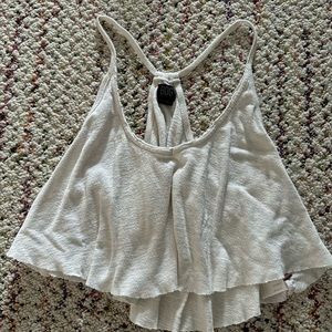 Urban Outfitters BDG White Cropped Flowy Tank Top Size S